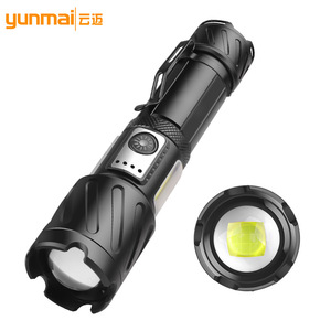 Linterna Yunmai Zoom XHP160 COB recargable tipo C, linterna Led de alta intensidad con modo de luz roja para uso en exteriores - Product Image 2