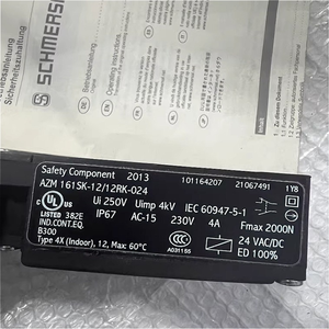 Nuovo di Zecca e PLC per Interruttore di Sicurezza AZM 161SK-12/12rk-024 Spedizione Rapida *Prodotto per Automazione Industriale - Miglior Valore - Product Image 1
