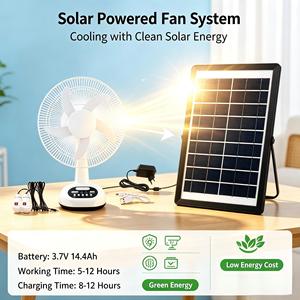 Highly Recommended Return And Replacement Portable Solar Panel Energy <b>Fan</b> Commercial Solar Powered Desk <b>Fan</b> - Product Image 1