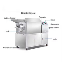 Machine à torréfier les noix électrique commerciale de petite taille, facile à utiliser, pour la torréfaction des graines de tournesol et des cacahuètes, destinée à la transformation des noix