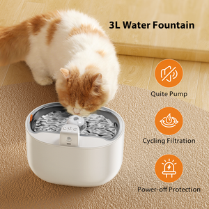 Pet Smart distributeur d'<span class=keywords><strong>eau</strong></span> automatique <span class=keywords><strong>3</strong></span> <span class=keywords><strong>litres</strong></span> pour animaux de compagnie 3L <span class=keywords><strong>fontaine</strong></span> d'<span class=keywords><strong>eau</strong></span> sans fil saine pour animaux de compagnie pour chien chat - Product Image 6