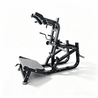 Machine à Squat Commercial en Acier à Charge de Plaques pour Entraînement Intense des Muscles du Tronc, Exercice Complet pour les Jambes, Sécurité Optimale