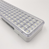 Lampe d'urgence LED non permanente de 80 pièces avec luminosité maximale / minimale, lampe murale d'urgence LED portable avec batterie rechargeable