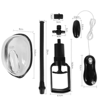 Vagina-Pumpe Klitoris-Sauger Starker Vibrierender Klitoris-Vibrator Brustwarzen-Vergrößerungs-Massagepumpe Frauen-Sexspielzeug Brustpumpe Saugnapf