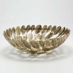 Juego de cuencos chapados en plata de forma redonda de Metal de aluminio de 2 cuencos decorativos de acento moderno para el hogar de estilo elegante - Product Image 2