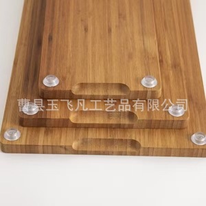 Ensemble de planches à découper en bambou, rectangulaires, 38 cm, antibactériennes, anti-odeurs, faciles à nettoyer, durables, multifonctions - Product Image 2