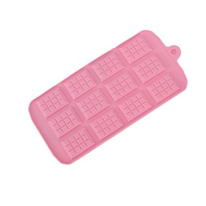 <b>Silicone</b> Chocolate Mold 12 Compartment Pink Baking <b>Tool</b> For Home Kitchen Use - Product Image 1