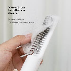 Peigne et brosse anti-nœuds pour petits chiens et chats (Teddy, <span class=keywords><strong>Golden</strong></span> <span class=keywords><strong>Retriever</strong></span>) – Outil d'élimination des poils flottants - Product Image 3