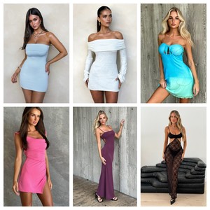 Vestido Casual Retro de Verano para Mujer 2026, Manga Corta, Estampado, Elástico, Talla Única, Barato, Liquidación de Stock Aleatorio, Envío Incluido - Product Image 5