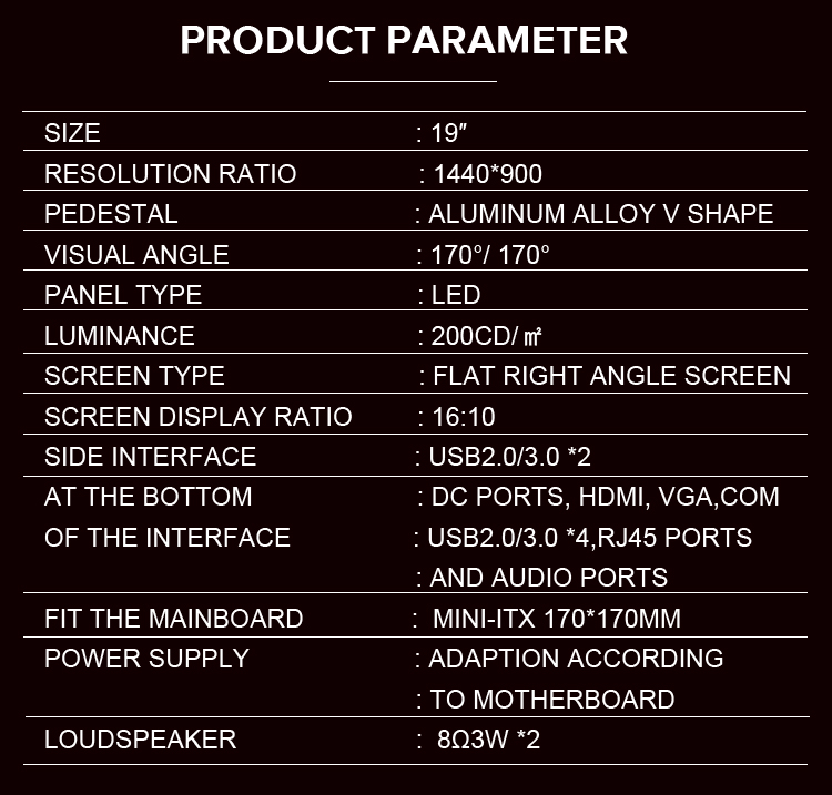 DIY 18.5 19 21.5 23.5inch ul-tra thin pc barebone pc AIO mo<i></i>nitor desktop all-in-one computers