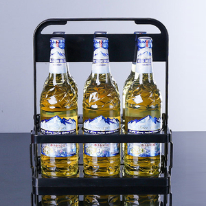 <span class=keywords><strong>Porte</strong></span>-bouteilles pliable en plastique <span class=keywords><strong>Porte</strong></span>-bouteilles réutilisable avec poignée pour <span class=keywords><strong>bar</strong></span> - Product Image 5