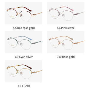 Montura óptica de titanio puro S6002, gafas de buena calidad para <span class=keywords><strong>mujer</strong></span> y <span class=keywords><strong>mujer</strong></span>, monturas de gafas - Product Image 5
