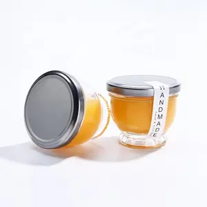 Brede Mond 75Ml 100Ml Glas Jelly Jar Voor Pudding Boter Yoghurt Opslag