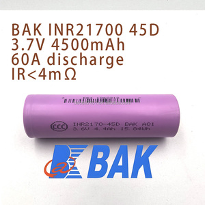 BAK 45D 4500MAH Originele 60A Lage IR 2~5mΩ 3.6v INR21700 45D Lithium Li-ion Oplaadbare Batterij voor Drone FPV - Product Image 1
