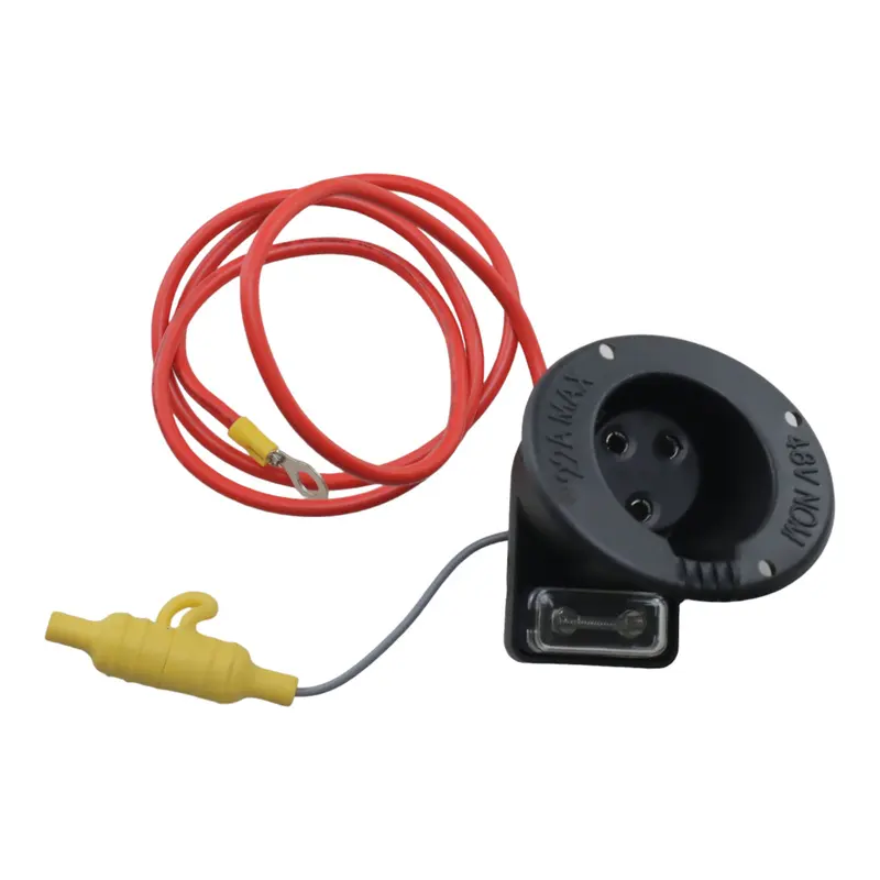 Golfkar Onderdelen 48V Oplader Ds Stopcontact Zekering Aseembly Voor Club Auto Ds 2000-Up 101802101 101846801 1018468-01