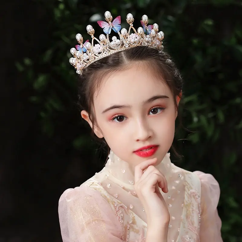 Tiara per ragazze regal lega per bambini corona regalo di compleanno principessa fermagli per capelli per bambini accessori per capelli