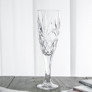 Copa de Vidrio de Soda-Lima de Tallo Alto de Lujo al por Mayor, sin Plomo, para Flautas, 200 ml, Transparente, Clásica y Elegante para Celebraciones - Product Image 2