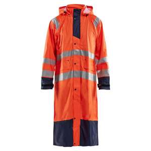 BLAKLADER-Manteau de pluie 432520005389S Hi-vis Niveau 1 Orange/Bleu marine-EAN 7330509571460 PROTECTION TOUS TEMPS - Product Image 1