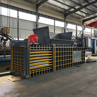 Presse à balles hydraulique pour déchets de coton, papier, carton, grande presse à balles pour cartons, machine à balles horizontale pour boîtes