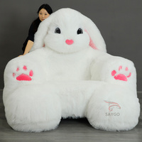 Chaise-canapé gonflable relaxante en forme de lapin, personnages de dessins animés en peluche, meubles de salon, lit d'animal lapin, canapé pliable, canapé de bureau