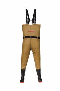 TOPIND Cuissardes de pêche respirantes <span class=keywords><strong>en</strong></span> PVC avec fermeture éclair frontale Cuissardes étanches et sèches avec <span class=keywords><strong>botte</strong></span> pour la chasse et la pêche - Product Image 3