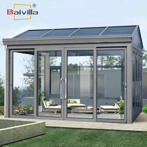 Nouvelle Arrivée 2025 – Véranda Moderne Rétractable en Verre pour Villa, Écologique, Double Vitrage Trempé Low-E, Intelligente et <span class=keywords><strong>Automatique</strong></span> - Product Image 3