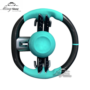 El volante azul de <span class=keywords><strong>Tiffany</strong></span> con libélula de fibra de carbono es adecuado para Mercedes-Benz ABSCSEG-Class GLE GLC GLK CLA SLC CLS - Product Image 4