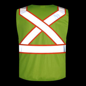 شعار مخصص سترة سلامة البناء مرحبا بمعنى الملابس العاكسة مع 3 متر شريط عاكس للأمن - Product Image 3