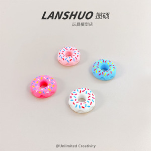 Miniaturas de Donuts de Resina, Adornos Artesanales Multicolores, Decoración Realista en 3D para el Hogar, Primavera 2026 - Product Image 4