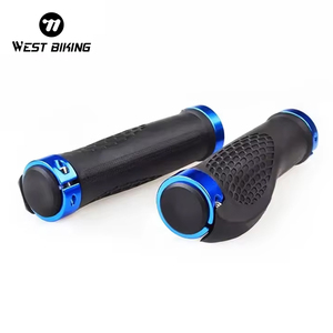 Puños para Bicicleta WEST BIKING de Aleación de Aluminio con Doble Bloqueo, Empuñadura de Goma para Bicicleta de Montaña, Puños para Manillar de Ciclismo - Product Image 1
