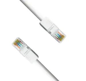 Cat6 पीवीसी परिरक्षित नेटवर्क केबल श्रेणी 6 RJ45 8P8C कनेक्टर वर्ग जाल ईथरनेट केबल