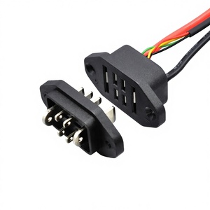 Konektor Baterai Ebike KONNRA 2+4Pin Kelas Industri, Kabel Pengisian dan Pengosongan, Kontak Kuningan, Resistansi Rendah - Product Image 1