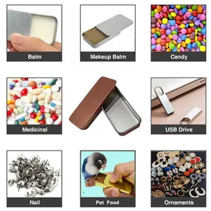 Recyclable Mint Solid Perfume Soap Sliding Tin Box Factory Wholesale Custom Empty Small Rectangle Slide Top Lid Metal Box