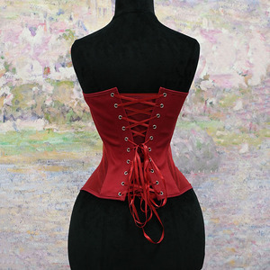 Corset romantique sans bretelles en dentelle à bordure perlée, avec baleines, pour sculpter la taille, idéal pour les mariages et événements nuptiaux - Product Image 3