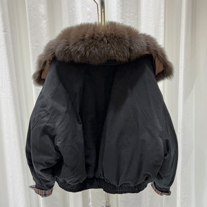OUDINA Manteau d'hiver tendance et élégant, parka en duvet à col en <span class=keywords><strong>fourrure</strong></span> épaisse, manteau en <span class=keywords><strong>fourrure</strong></span> pour femmes - Product Image 4
