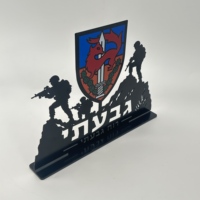 Plaques d'affichage en acrylique personnalisées sur le thème militaire, plaques commémoratives en acrylique 3D sur mesure, supports d'affichage commémoratifs