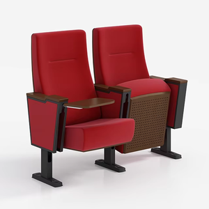 Chaise de cinéma, de théâtre ou d'auditorium durable <span class=keywords><strong>avec</strong></span> tissu d'<span class=keywords><strong>ameublement</strong></span> intérieur et tablette d'écriture - Product Image 4