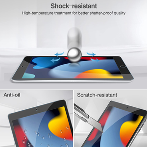 Protection d'écran en verre trempé transparent anti-traces de doigts, anti-huile, dureté 9H, 2.5D, anti-rayures pour iPad 7/8/9 10.2 - Product Image 6