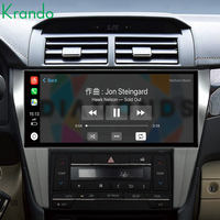 Système multimédia Android Krando pour tableau de bord de voiture, autoradio pour Toyota Camry 2015-2017, écran tactile, GPS, BT, CarPlay, navigation