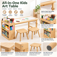 Ensemble de table d'activités créatives éducatives pour enfants, en bois, style Montessori, pour la maternelle, la garderie, les tout-petits et les enfants