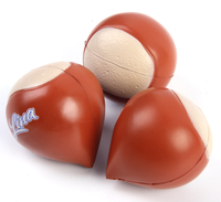 Balle anti-stress souple en forme d'oignon de dessin animé, jouets à presser personnalisés en PU, jouets anti-stress alimentaires pour cadeaux promotionnels