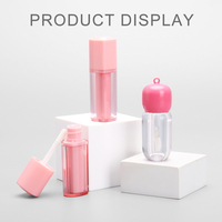 Tube de gloss à lèvres vide en plastique avec logo personnalisé, bouchon à vis, options de couleur personnalisées, tailles de 3 ml à 20 ml