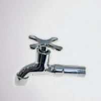 Robinet mural moderne double vasque en alliage de zinc avec cartouche céramique pour eau froide, idéal pour machine à laver extérieure