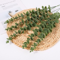 Feuilles d'eucalyptus artificielles D460, feuilles de monnaie, décorations de mariage, plantes vertes artificielles, 30cm-100cm, intérieur/extérieur