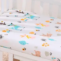Постельное белье с принтами для детской кроватки
