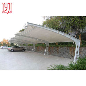 Parasol de stationnement double couche en acier pour voiture - Tente d'extérieur à structure membranaire pour l'été - Abri de stationnement pour voiture en promotion - Product Image 4