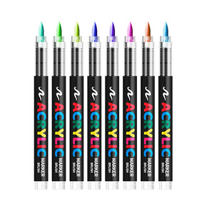 Acrylic Marker New Multicolor Straight Liquid Acrylic Marker Big Color Art Student Professional Acrylic Brush <b>Set</b> - Product Image 1