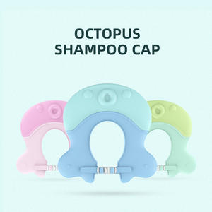 ELSABABY Bonnet de bain coloré pour bébé, bonnet de bain, shampoing pour le bain, protection des <span class=keywords><strong>yeux</strong></span>, protection des oreilles, écologique, EPP+TPR, imperméable - Product Image 2