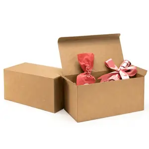 Geschenk boxen 9x4,5x4,5 Zoll 12er Pack Brown Recycling-Papier boxen Kraft Favor Boxes für Party hochzeit Thanksgiving Craft ing