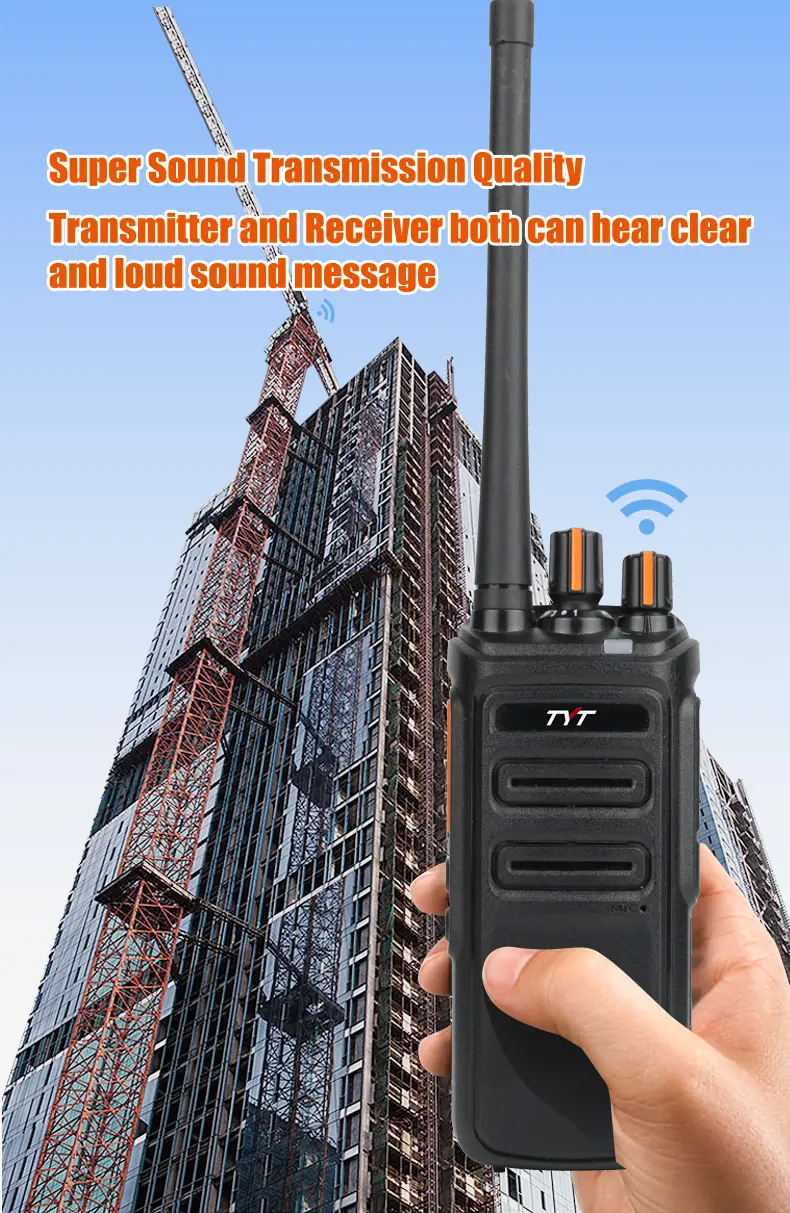 Walkie-talkie tyt de WT-700, 10w, programação do ar e cancelamento de ruído